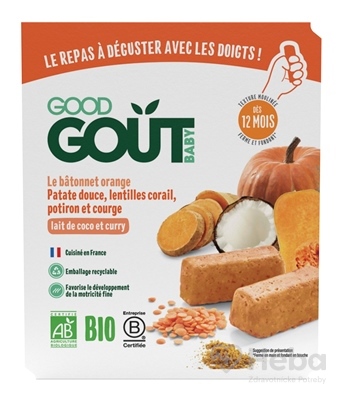 Good Gout BIO BLW Tyčinky zo šošovice a tekvice