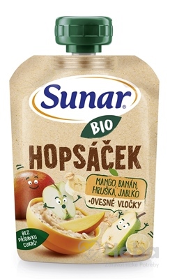 Sunar BIO HOPSÁČEK Mango, banán, hruška, jablko