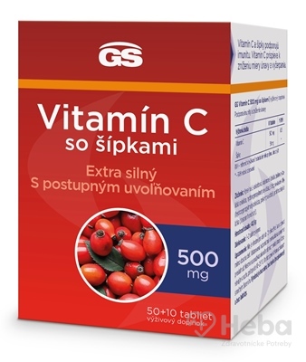 GS Vitamín C 500 mg so šípkami