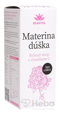 DIAVITA Materina dúška bylinný sirup bez cukru