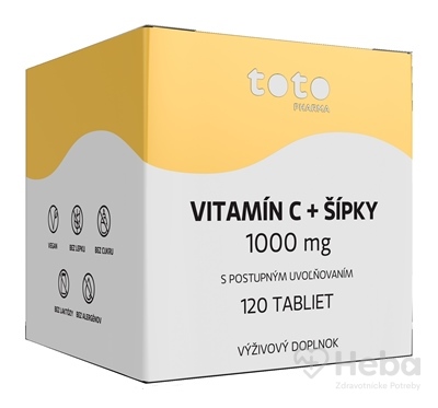 TOTO VITAMÍN C 1000 mg + ŠÍPKY