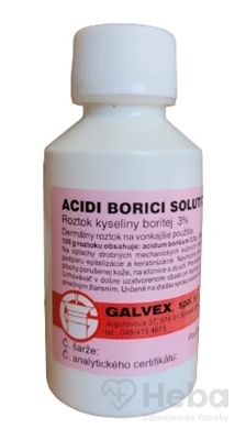 ACIDI BORICI SOLUTIO 3 % - GALVEX