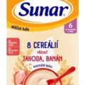 Sunar mliečna KAŠA 8 CEREÁLIÍ
