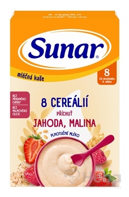 Sunar mliečna KAŠA 8 CEREÁLIÍ