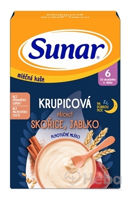 Sunar mliečna KAŠA KRUPICOVÁ Na dobrú noc