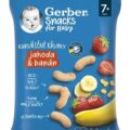 Gerber Snacks Kukuričné CHRUMKY Jahoda a banán