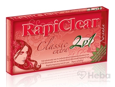 RapiClear Tehotenský test Classic extra 2v1