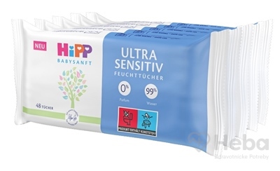 HiPP BABYSANFT Vlhčené obrúsky