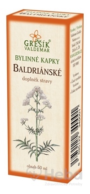 GREŠÍK BYLINNÉ KVAPKY BALDERIÁNSKE