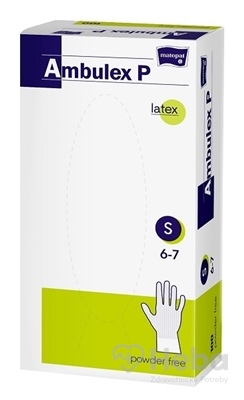Ambulex P rukavice LATEX, potiahnuté polymérom
