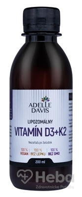 Adelle Davis Lipozomálny VITAMÍN D3+K2