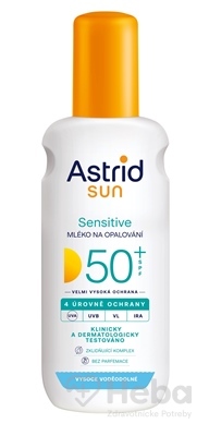 ASTRID SUN Sensitive Mlieko na opaľovanie OF 50+