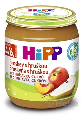 HiPP Príkrm BIO Broskyňa s hruškou