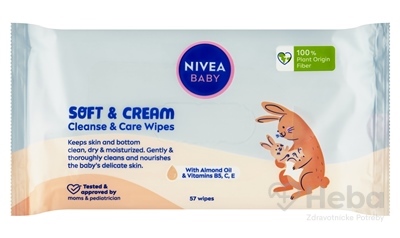 NIVEA BABY Čistiace obrúsky Soft & Cream