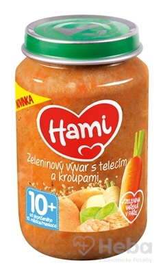 Hami príkrm Zeleninový vývar s teľacím a krúpami