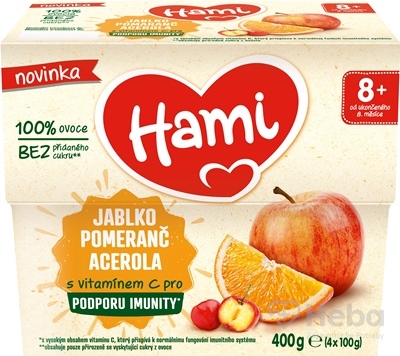 Hami 100% ovocie JABLKO POMARANČ ACEROLA