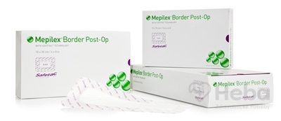 Mepilex Border Post-Op 10x25 cm