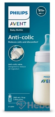 AVENT FĽAŠA Anti-colic 260 ml
