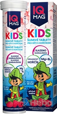 IQ MAG KIDS Organický horčík + vitamín B6
