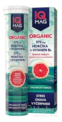 IQ MAG ORGANIC HORČÍK + Vitamín B6