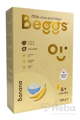 Beggs Mliečna kaša ryžová Banánová