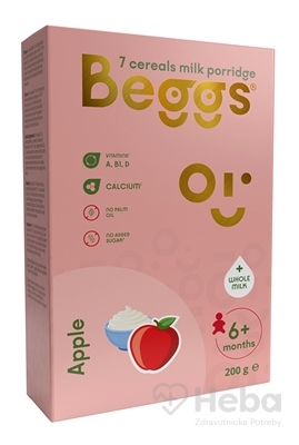 Beggs Mliečna kaša 7zrnná Jablčná