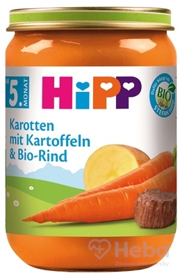 HiPP BIO Mrkva, zemiaky a BIO hovädzie mäso