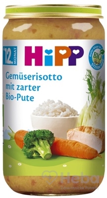HiPP BIO Zeleninové rizoto s morčacím mäsom