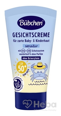 BUBCHEN BABY&KINDER KRÉM NA TVÁR OF50+ sensitiv