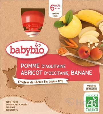 BabyBIO Jablko marhuľa banán