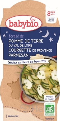 BabyBIO Zemiaky cuketa crème fraiche a parmezán