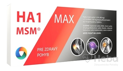 HA1 MSM MAX náhrada synoviálnej tekutiny
