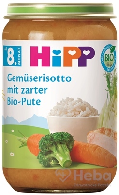 HiPP BIO Zeleninové rizoto s  morčacím mäsom
