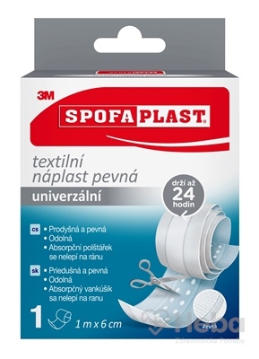 3M SPOFAPLAST č.254 Textilná náplasť pevná
