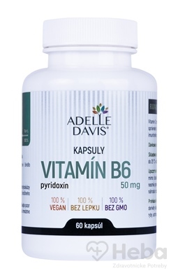Adelle Davis VITAMÍN B6, pyridoxín 50 mg