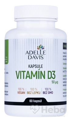 Adelle Davis VITAMÍN D3 50 mcg