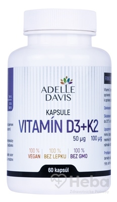 Adelle Davis VITAMÍN D3+K2