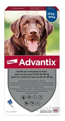 Advantix Spot-on pre psy od 25 do 40 kg
