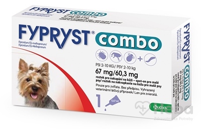 FYPRYST combo 67 mg/60,3 mg PSY 2-10 KG