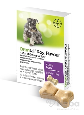 Drontal Dog Flavour 150/144/50 mg tablety