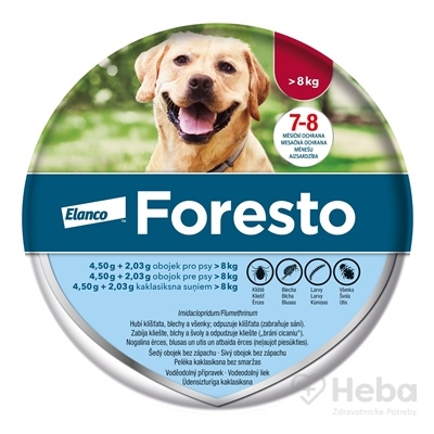 Foresto 4,50 g + 2,03 g obojok