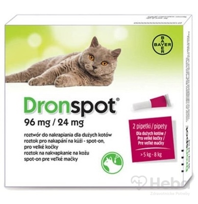 Dronspot 96 mg/24 mg spot-on (2 pipety)