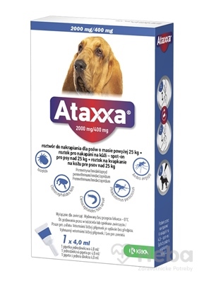Ataxxa 2000 mg/400 mg (psy nad 25 kg)
