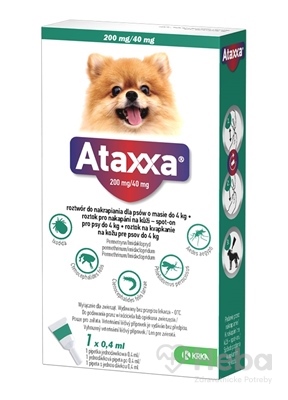 Ataxxa 200 mg/40 mg (psy do 4kg)