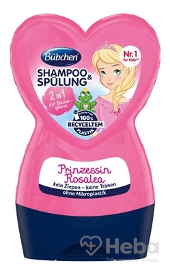 BUBCHEN KIDS SHP+KONDICIONÉR 2v1 PRINCEZNÁ ROSALEA