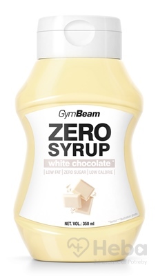 GymBeam ZERO SYRUP white chocolate
