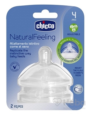 CHICCO Cumlík na fľašu Natural Feeling