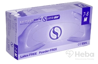 Sempercare Vyšetrovacie rukavice nitril skin2