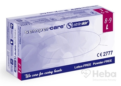 Sempercare Vyšetrovacie rukavice nitril skin2