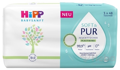HiPP BABYSANFT SOFT & PUR Čistiace vlhčené obrúsky